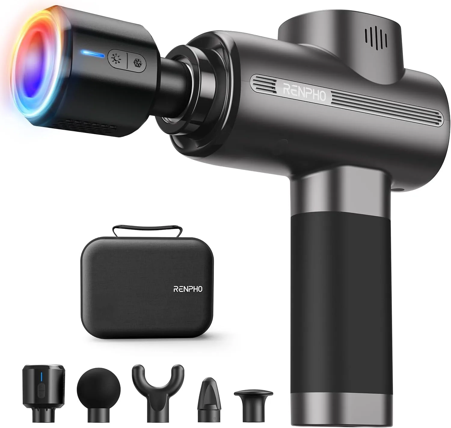 RENPHO Heat and Cold Massage Gun Complete Therapy