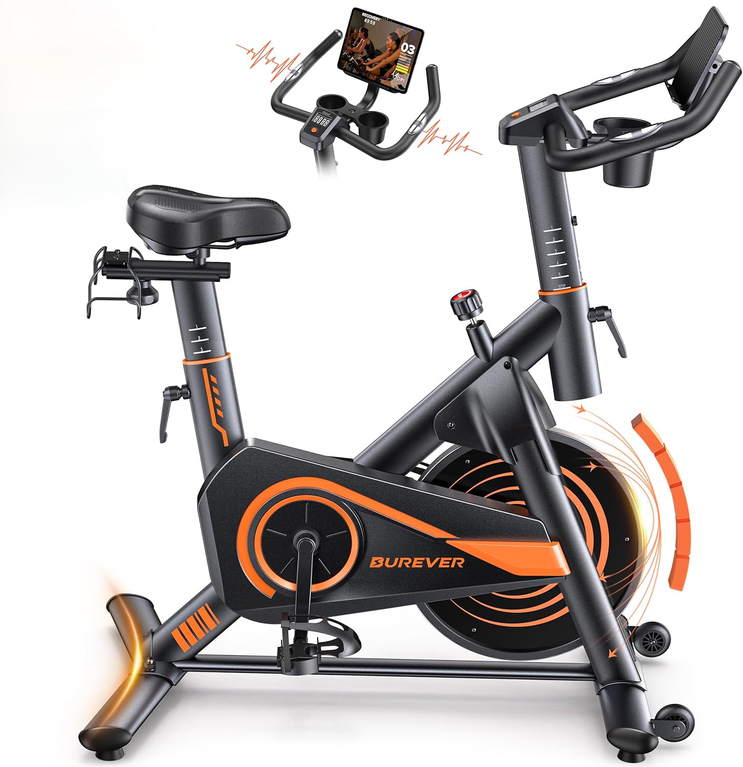 Burever Bicicleta Estática Silenciosa con APP