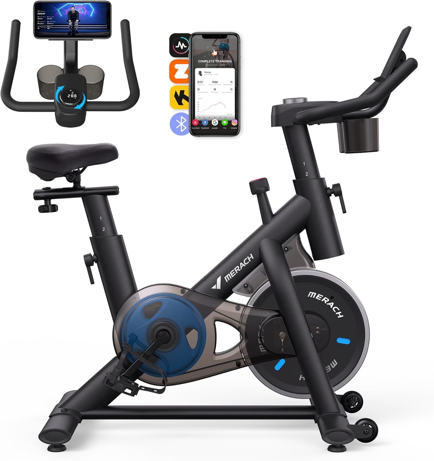 MERACH MB1 Bicicleta Estática con App