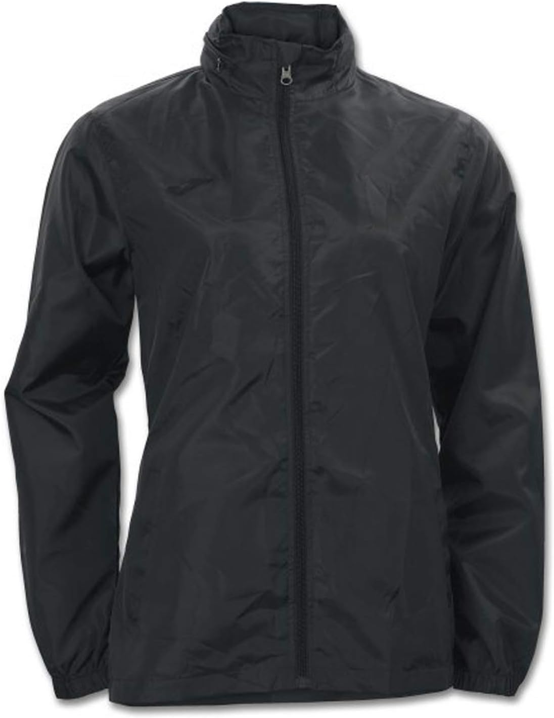 Joma Galia chubasquero impermeable mujer running negro con capucha