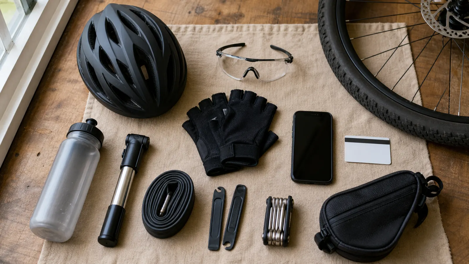 Equipamiento esencial para una salida en bicicleta