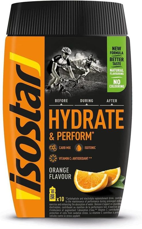 Tubo de Isostar Hydrate and Perform Powertabs pastillas isotónicas