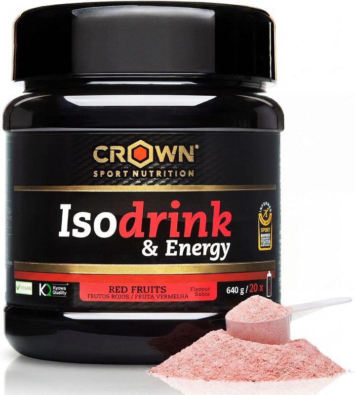 Bote de Crown Sport Nutrition Isodrink and Energy isotónico en polvo