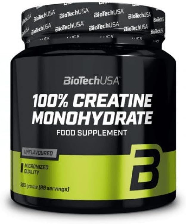 Bote de BioTechUSA 100% creatina monohidrato micronizada