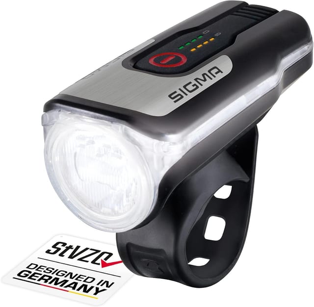 Luz delantera Sigma Aura 80 con haz homologado StVZO