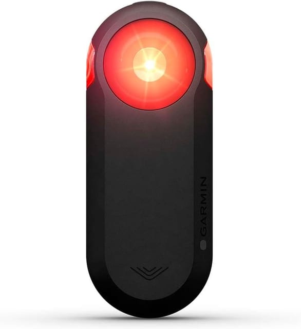 Radar trasero Garmin Varia RTL515 con luz roja encendida