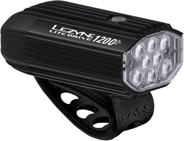 Luz delantera Lezyne Lite Drive 1200+ con correa de montaje