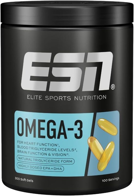Bote de ESN Omega-3 en cápsulas