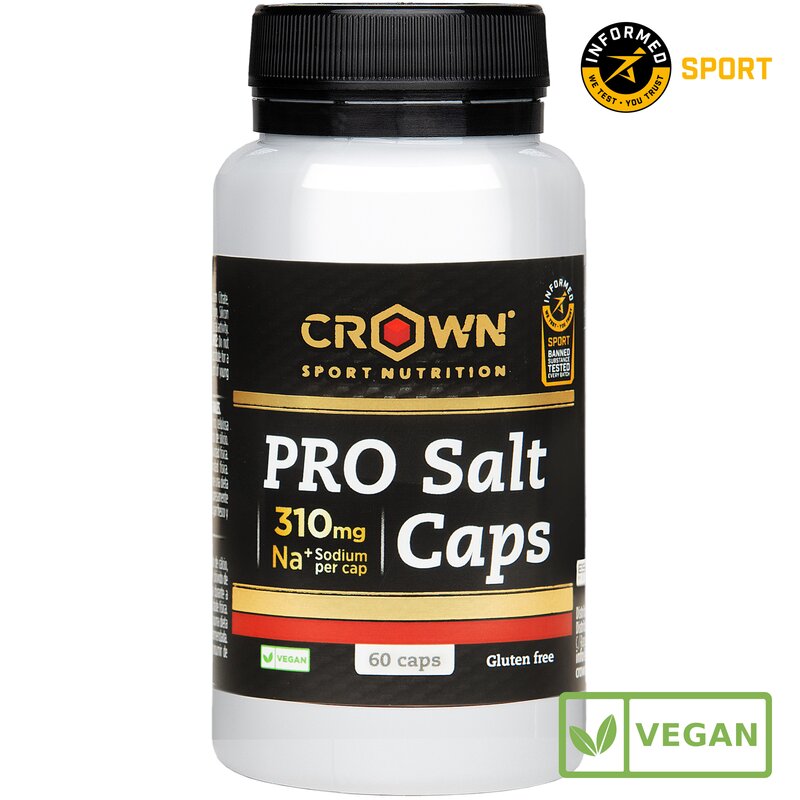 Crown PRO Salt Caps &mdash; c&aacute;psulas de sales minerales con 310mg de sodio