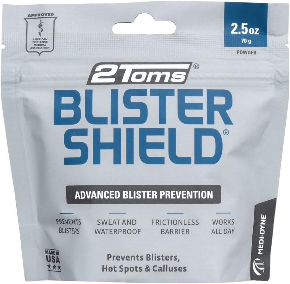 2Toms BlisterShield polvos antiampollas prevención pie running