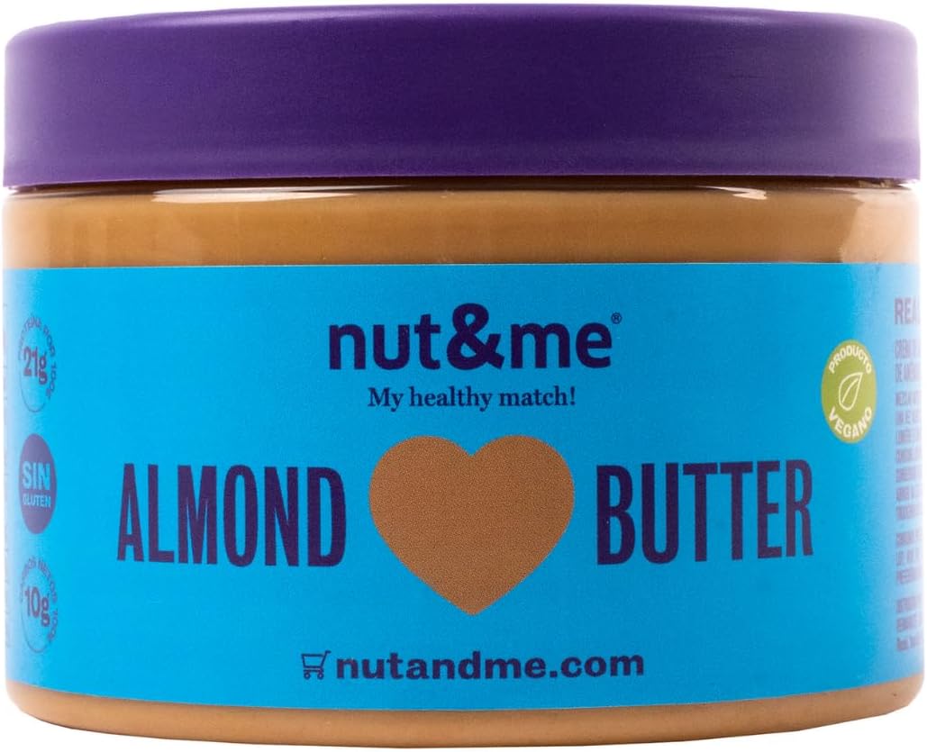 nut&me almond butter 300g vegan gluten-free no added sugar