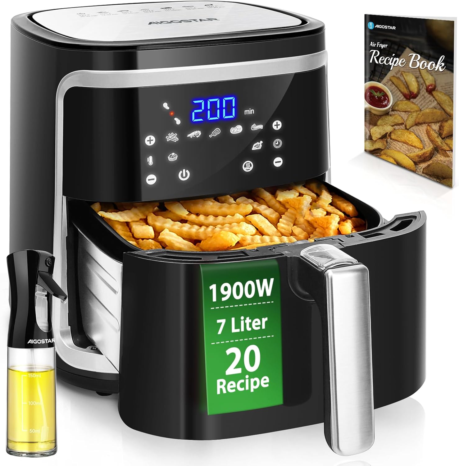 Aigostar Cube XXL 7L freidora de aire