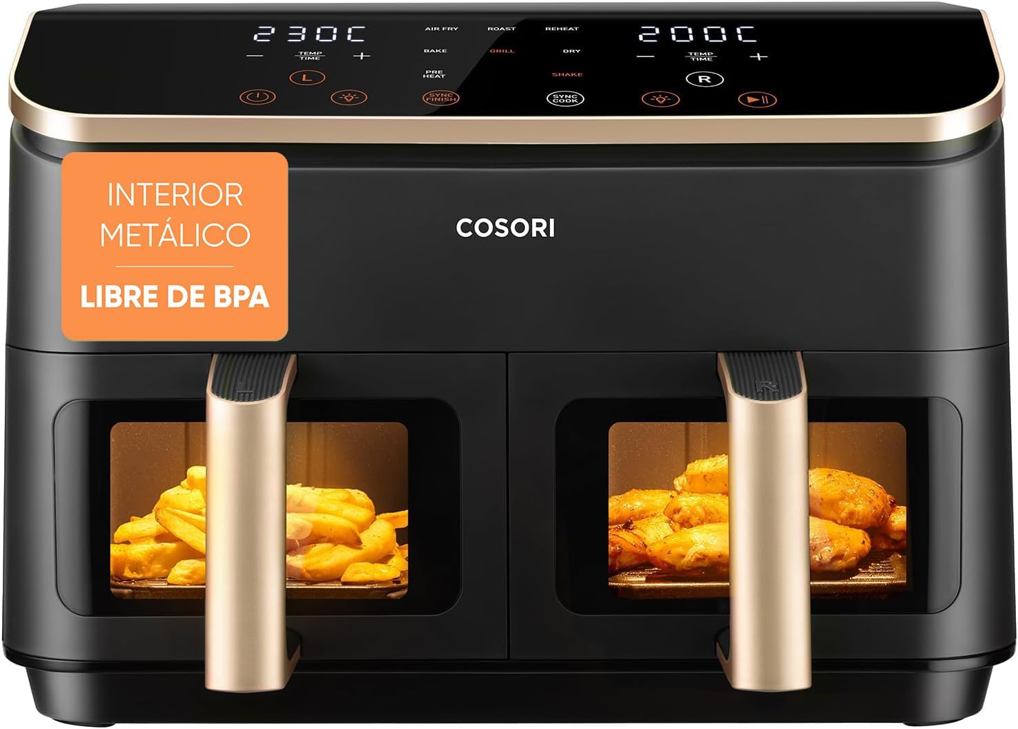Cosori Grande 8,5L Doble Cesta freidora de aire