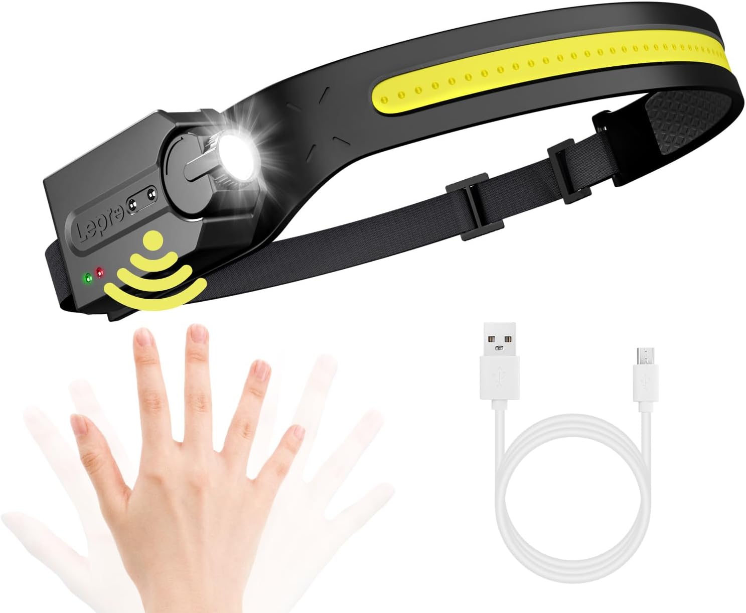 Lepro linterna frontal running compacta