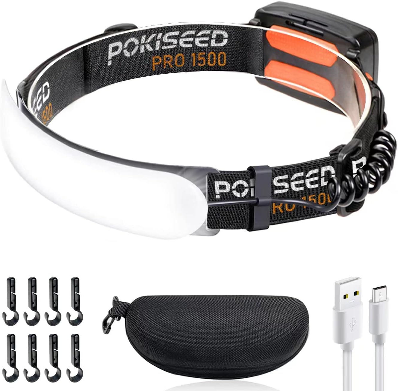 Frontal LED POKISEED PRO 1500 para running nocturno