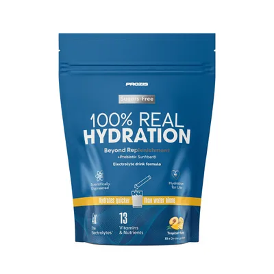 100% Real Hydration, 15 sticks, sabor Tropical