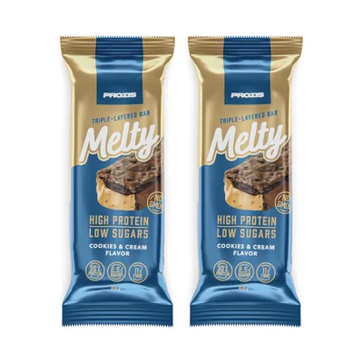 Melty, 2 × 60 g, sabor Galletas y crema