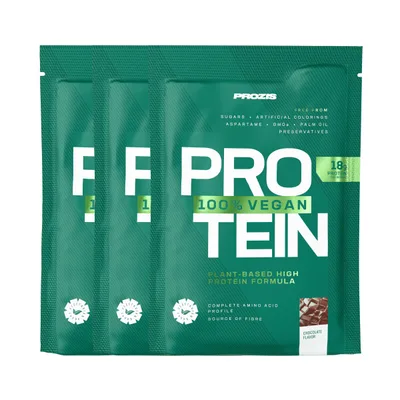 100% Vegan Protein, 3 sobres de 25 g, sabor Chocolate
