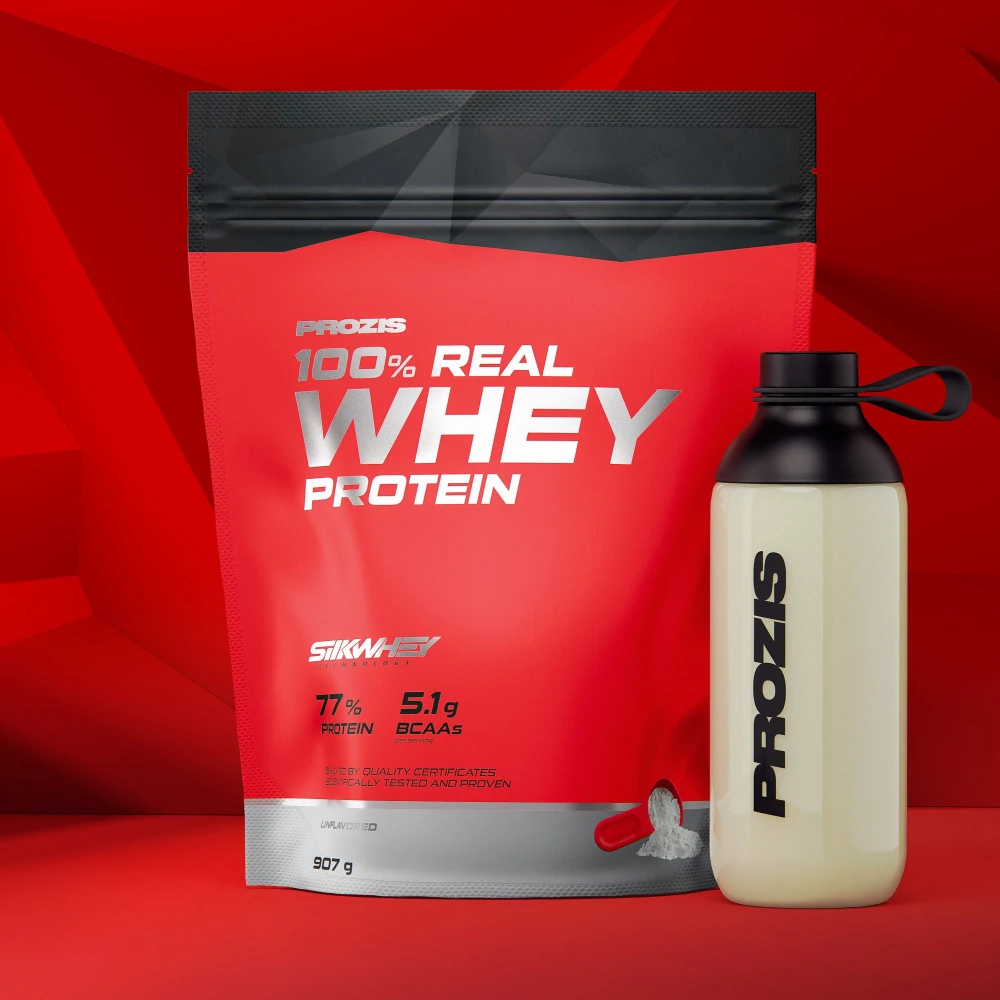 Prozis 100% Real Whey Protein 907 g tub, unflavoured