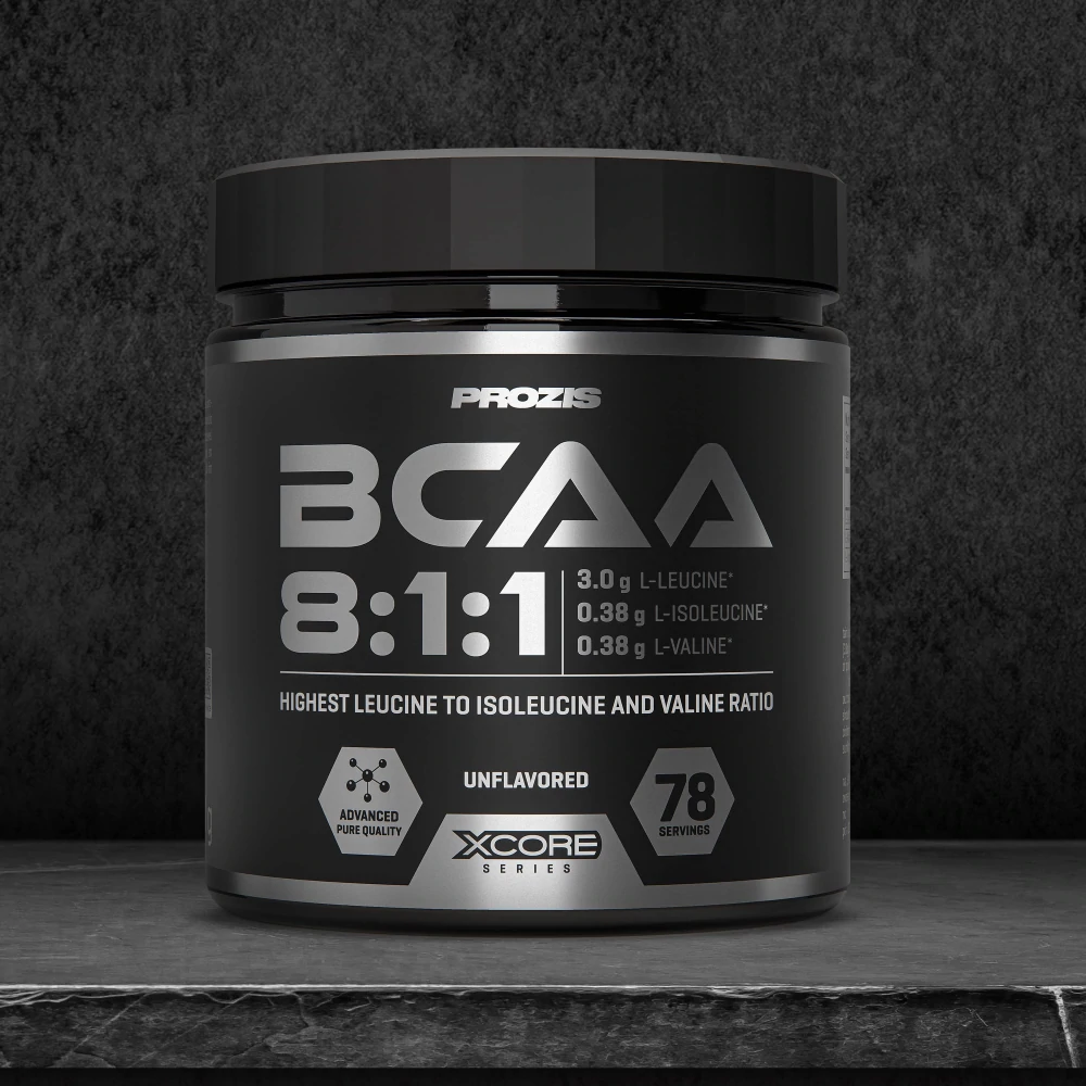 Bote de Prozis BCAA 8:1:1 300 g, sabor neutro