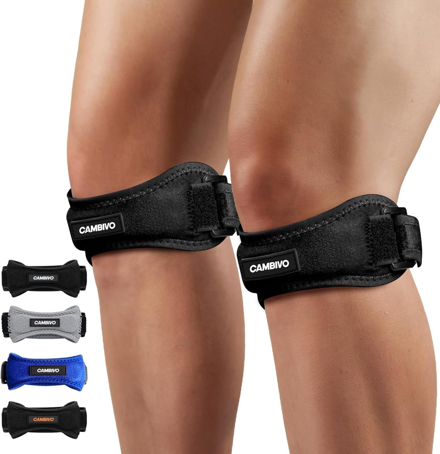 CAMBIVO cinta rotuliana pack 2 para tendinitis del corredor
