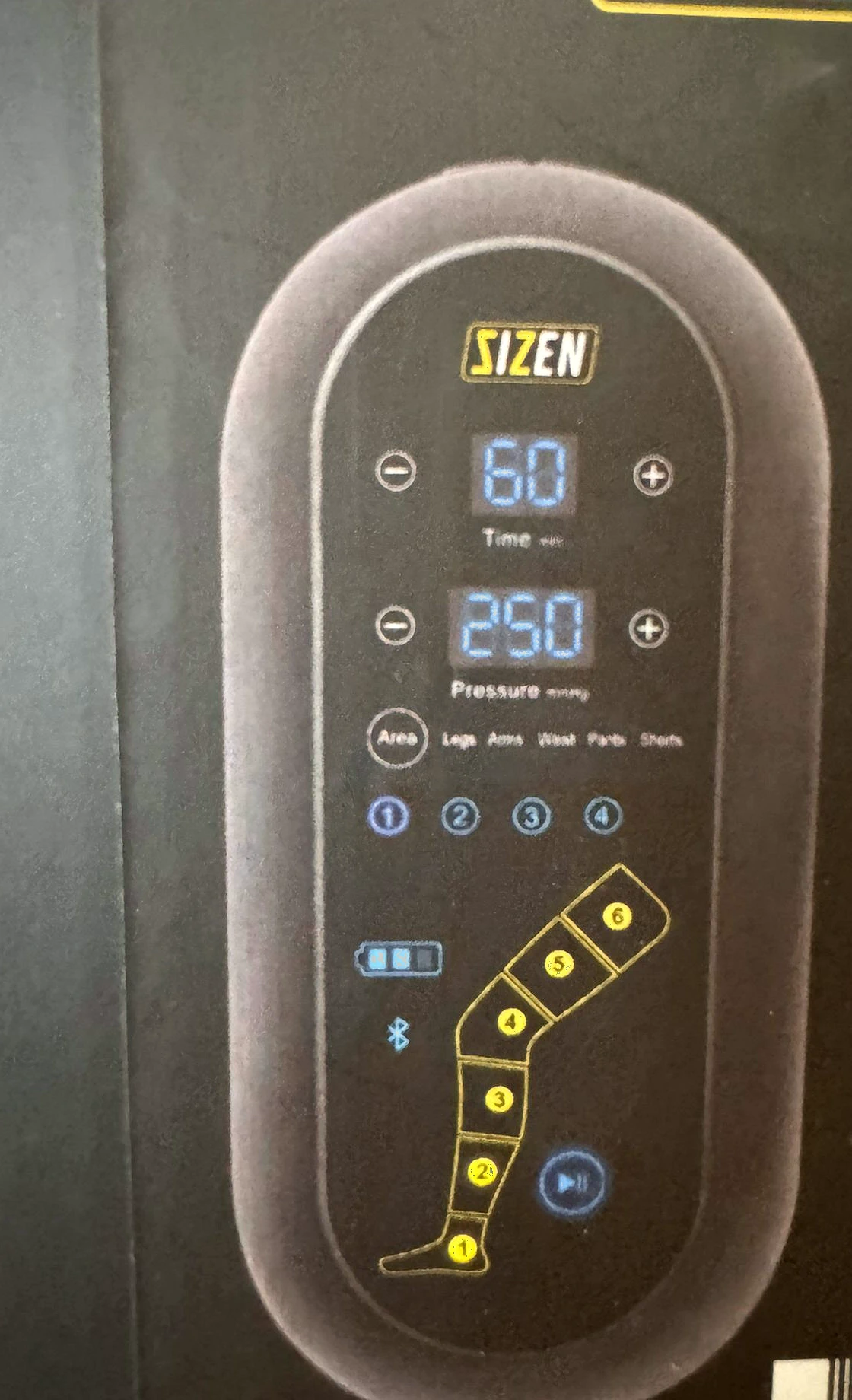 Detalle de los programas, presión y cámaras del Sizen 6+ NEW
