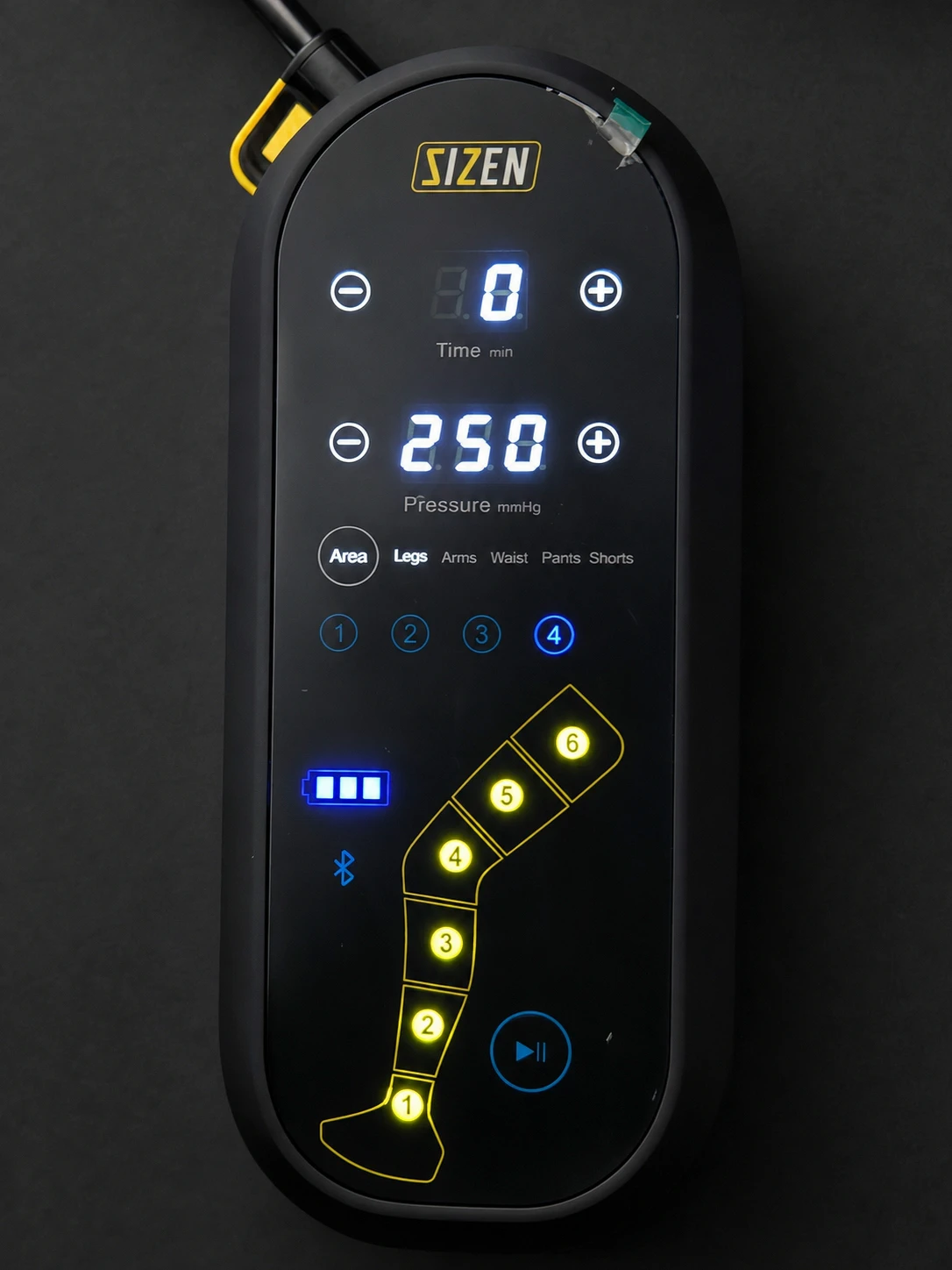 Pantalla y controles iluminados del Sizen 6+ NEW