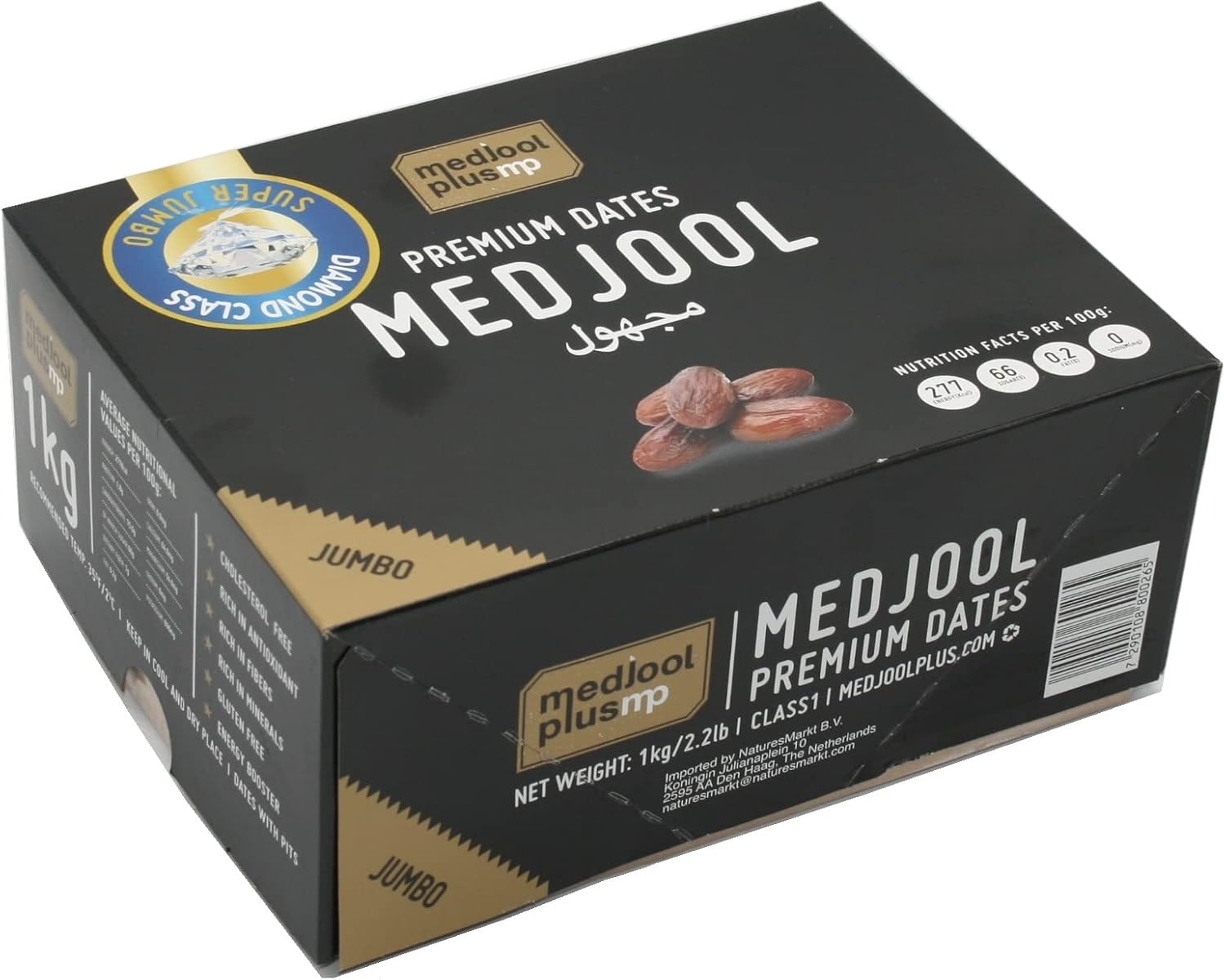 Mercado del Paraiso Medjool Premium Super Jumbo Dates 1kg