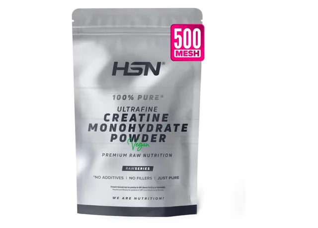 Creatina monohidrato HSN, uno de los suplementos analizados para runners