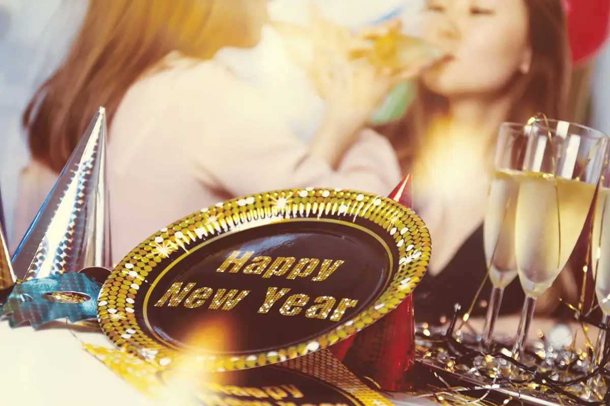New Year's Eve celebration and the San Silvestre Vallecana tradition with fireworks